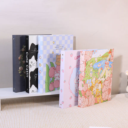 New a4 Loose-leaf Folder Office Information Test Paper Storage Folder 4-hole O-hole Holder Star Card Book Shell