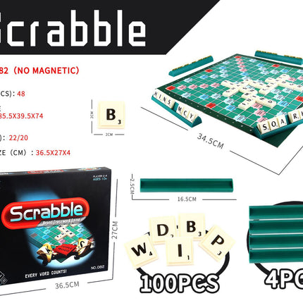Children's English Chess English Alphabet Scrabble Girl Primary School Student Textbook Multiplayer Desktop Game Parent-Child Interactive Toy