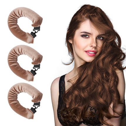 Cross-border new thick lazy sleeping non-hot curly hair curler European and American simple hair curler hook in stock wholesale