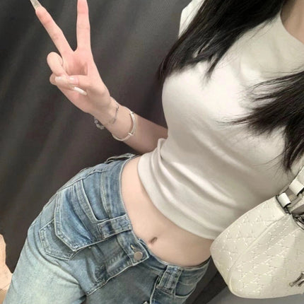 Vintage Women's Jeans Autumn Slim Fit Bootcut Pants Petite Slimming Flared Pants High-Waisted Drape Floor-Length Trousers