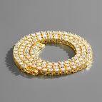Gold tennis chain 4mm * 20inch