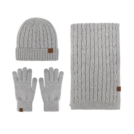 Men's and women's cycling winter warm touch screen windproof cold thickened fleece-lined wool autumn and winter Korean gloves wholesale custom
