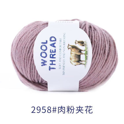 Cross-Border Wholesale Merino Wool Thread Handmade Stick Needle Hand Knitted Sweater Wool Pants Jacket Hat Scarf Shawl Thread