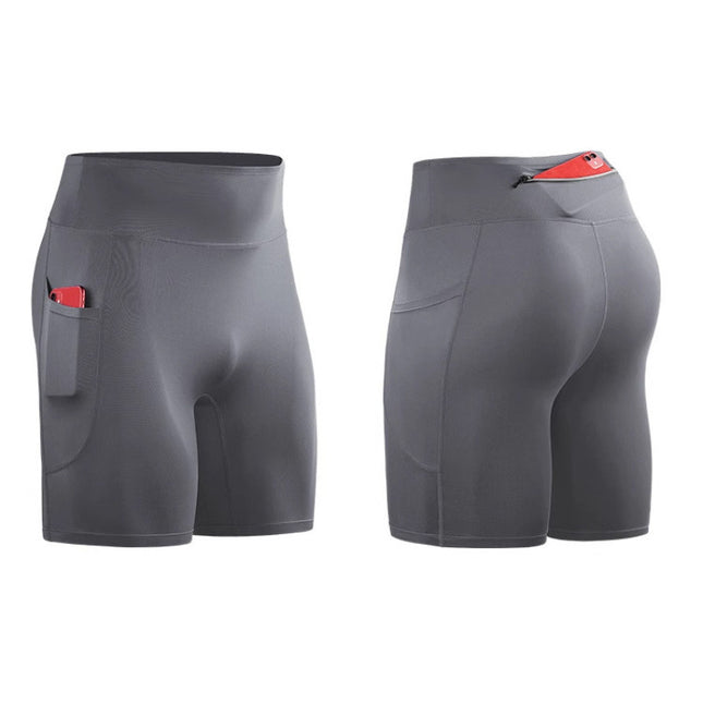 High-Elastic Quick-Dry Training Fitness Basketball Sports Tight-Fitting High-Waisted Marathon Compression Men's Running and Cycling Shorts