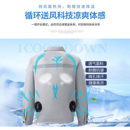 Summer Cooling Air Conditioning Clothing Outdoor Cooling Refrigeration Welding Work Clothes Work Uniform Fan Clothing with Fan Clothes