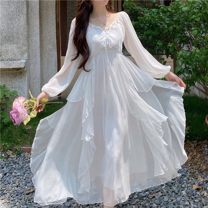 Fairy Dress Suit for Women 2024 Summer New Elegant Fairy Skirt chic Gentle Style Long Skirt