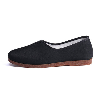 Old Beijing Cloth Shoes, Traditional Chinese Round-Toe Casual Shoes, Breathable and Comfortable, Tbottomon Soft Soles, Non-Abrasive Cloth Shoes for Men