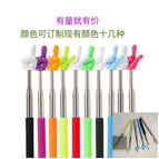 Telescopic finger reading stick mixed hair