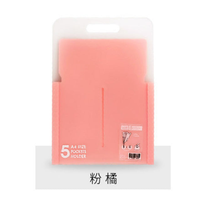 Portable organ bag transparent folder a4 large capacity student examination paper storage bag bill file classification storage bag
