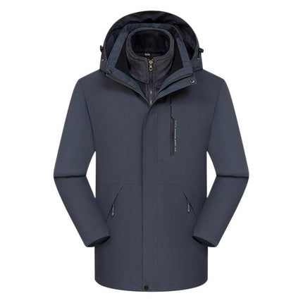 Removable Waterproof Super Fleece Jacket Outdoor Cold-proof Jacket Work Clothes Printing LOGO Group Clothes Embroidery