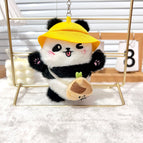 12cm ordinary connection / Hat panda-yellow