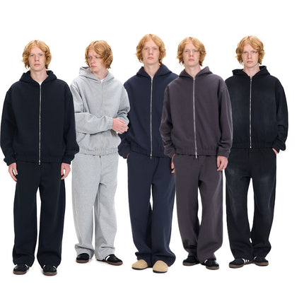 UNF 380G double-sided air layer space cotton profile vests suit autumn and winter zipper vests machete vests for men and women