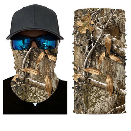 Xunhui Pattern Printing Series Seamless Magic Headscarf Windproof and Sunproof Cycling Mask Sports Neck Scarf Camouflage