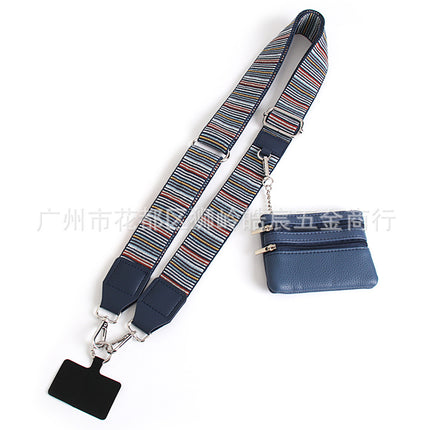 Amazon's Best-Selling Mobile Phone Cross-Body Shoulder Strap Coin Purse Hand-Held Detachable Mobile Phone Gasket Wide Shoulder Strap Mobile Phone Lanyard