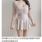 Purple flowers + blouse / M