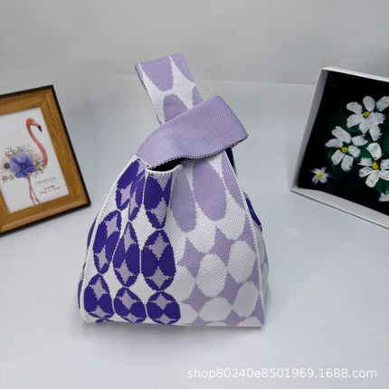 110g Baby Birthday Gift Bag Holiday Knitted Gift Bag Kidsren's First Birthday Party Handbag Gift Knitted Bag