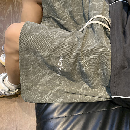 Pink Thin Shorts for Boys and Girls in Summer 2025 Outer Wear American Fashion Brand Loose Sports Casual Five-Point Pants for Women