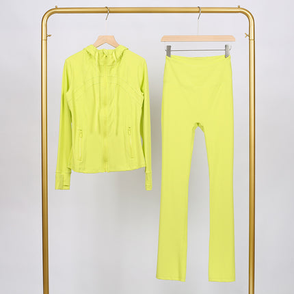 Lulu Df Stand-Up Collar Jacket Short Coat Tight-Fitting Stand-Up Collar Stretch Jacket with Gold Zipper Fitness Yoga Wear