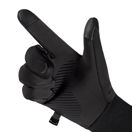 Touch Screen Gloves Men's Winter Warm Plus Velvet Imitation Wind Winter Driving Cold Protection Outdoor Riding Motorcycle