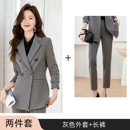 High-end suit suit women's spring and autumn new jewelry hotel front desk work clothes temperament professional formal suit jacket