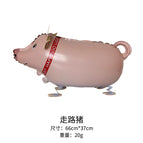 Walking pig (with rope)