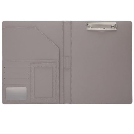 A4 Folder Calculator Multifunctional Leather Document Folder Office Contract Folder with Manager Folder Storage