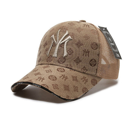 Four-Season Sunshade Baseball Cap Unisex Fashion Versatile Wide-Brim Face-Slimming Duckbill Cap Trendy Letter Deep Crown Hat