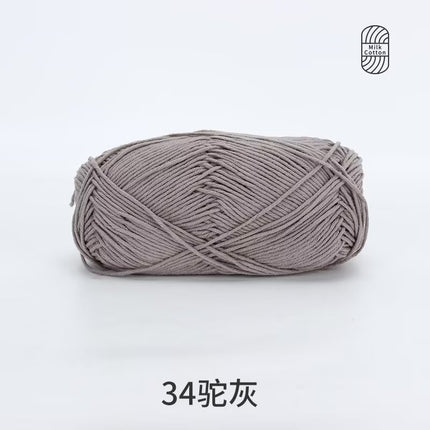 Snow Feir 5 strands milk cotton wool group 5 strands combed cotton thread not ball baby hand woven diy cute doll