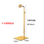 D head mirror titanium