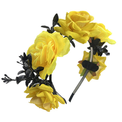 Spider Flower Party Halloween New Flower Headdress Hair Hoop Wholesale Makeup Personality European and American Cosplay