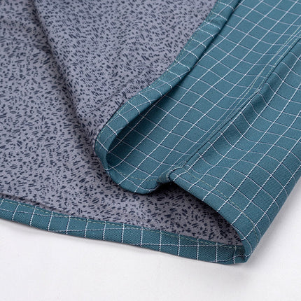 Wool Warm Shirt Men's 2024 Winter New Men's Middle-aged Men's fleece-lined Thickened pea green Shirt