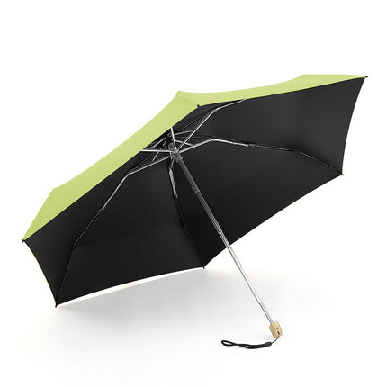 Spot Creative Flat 50% off Umbrella Upf50+ Small Fresh Flap Pocket Pants Women's Umbrella Rain or Shine Mini Sun Protection Umbrella