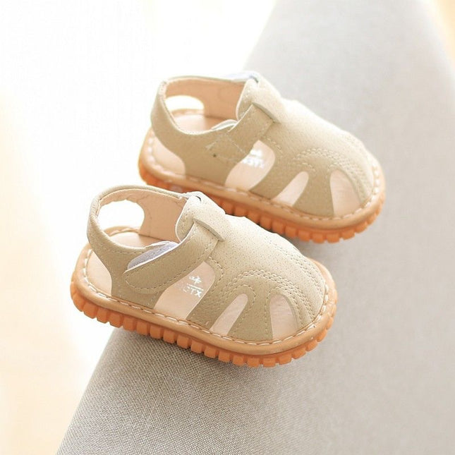 Baby Toddler Sandals Non-Slip Soft Sole Velcro Breathable Unisex 0-2 Years Beige Blue Yellow Pink / Sandales Bébé Tout-Petit Antidérapantes Semelle Souple Velcro Respirantes Unisexe 0-2 Ans