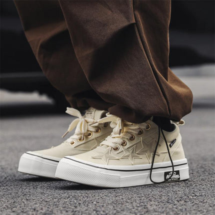 2025 New Niche Couple Board Shoes Student Low Canvas Shoes Sports Star Board Shoes Men X231