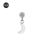 Teeth m0.9 / Moon pendant silver (head only)