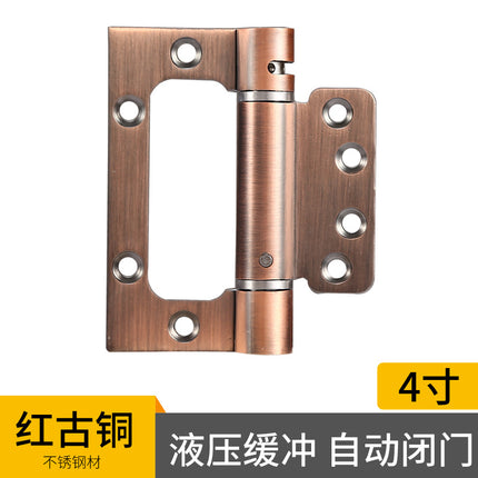 Invisible door spring female and female hinge slot-free with damping automatic door closing dark door artifact spring hinge