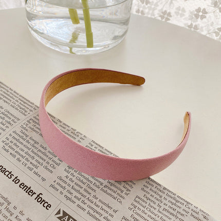 Internet Red Square Explosions Contrast Braid Head Band Wide Edge Non-Slip High-Level Hair Band 2023 New Style Hair Card for Women