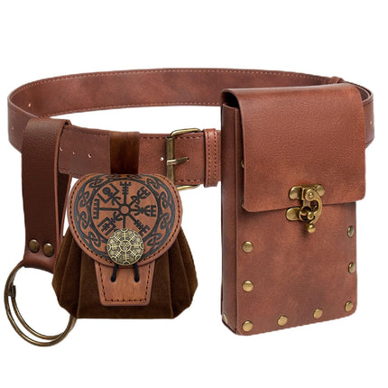Amazon Hot Selling Steampunk Phone Bag Medieval Renaissance Role Playing Accessories Sport Fanny Pack