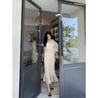 apricot fishtail skirt / S