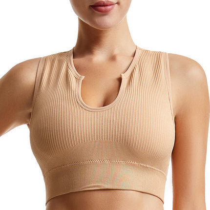 Shockproof Running Anti-sagging Beautiful Back Push-up Vest Thin Sports Underwear Women's Non-rimless Sexy Yoga Bra