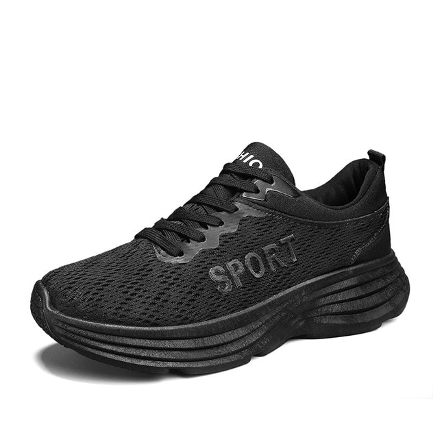 Breathable Low-top Sneakers Men's 2023 Summer New Arrival Lightweight Thick-soled Wear-resistant Casual Shoes All-match Trendy Running Shoes