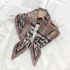 L024-120-03khaki / 70cm wrinkled square towel