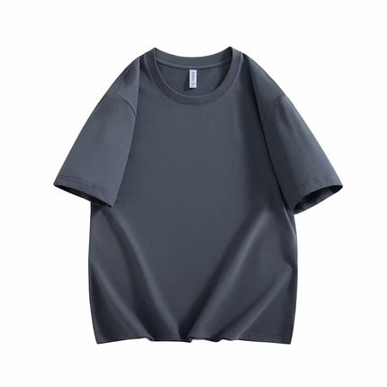 American Style Sports T-Shirt for Men, Summer Trendy Brand, Antibacterial, Ice-Feel, Running, Training, Fitness Short-Sleeve Top, Export T-Shirt