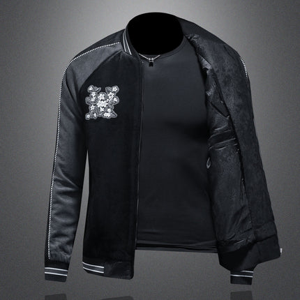 Men's European Autumn New Light Luxury Men's Tops and Jackets Fashion Trendy Casual Versatile Jackets