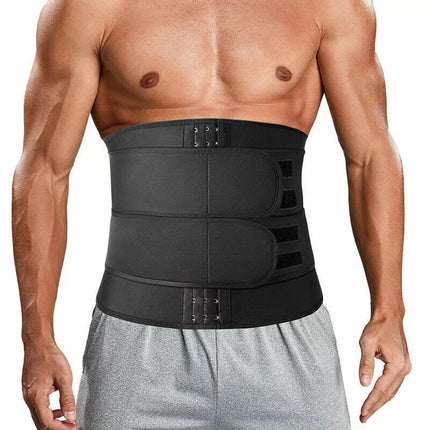 Waist Trainer Corset Men's Neoprene Body Shaper Abdominal Control Belt Sauna Fitness Sweatshirt