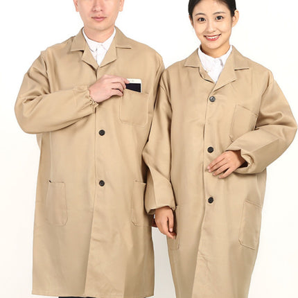 Work Clothes Men's Wear Big Gown Camouflage Labor Insurance Coat Long-sleeved Carrying Wear-resistant Auto Repair Dirty-resistant Blue Factory Clothes Overalls