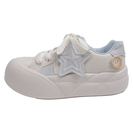 Thick bottom small white shoes women's 2024 autumn Joker women's shoes explosions board shoes little star shoes
