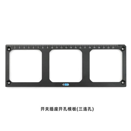 86 box switch socket hole mold woodworking wardrobe socket wire box hole slotting tool woodworking drawing line template