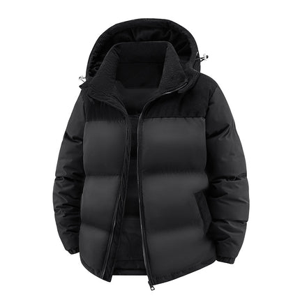 Cross-Border Large Size Hot-Selling Hooded Removable Couple High-Quality Cotton Clothing Autumn and Winter Thickened Cotton Windproof and Warm Cotton Clothing