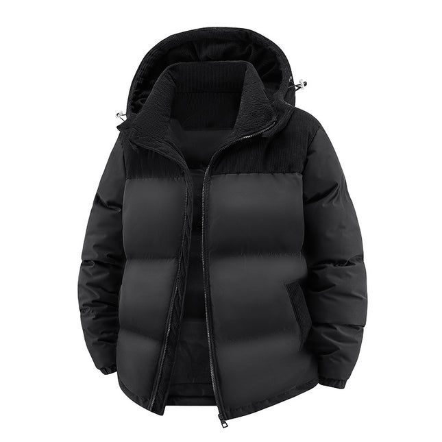 Cross-Border Large Size Hot-Selling Hooded Removable Couple High-Quality Cotton Clothing Autumn and Winter Thickened Cotton Windproof and Warm Cotton Clothing
